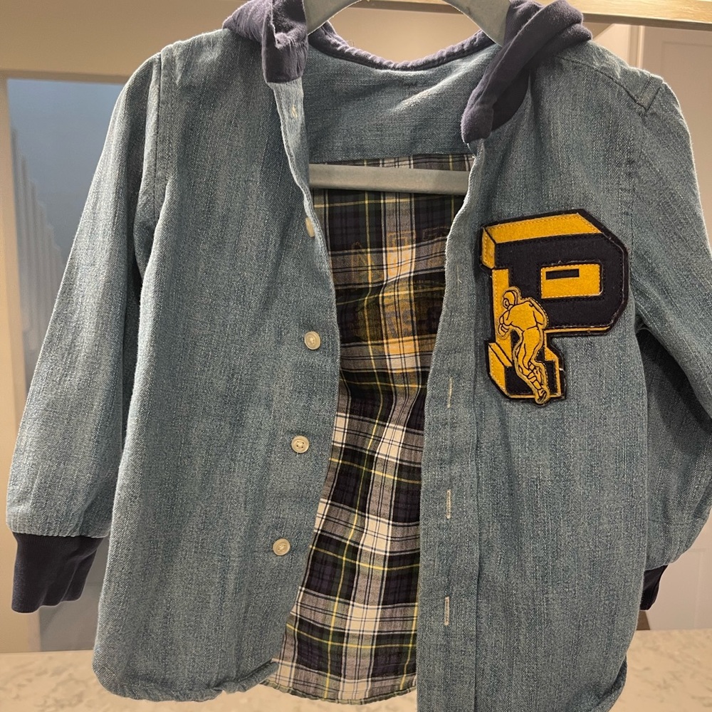 Boys Ralph Lauren Jeans/plaid shirt Size 18 months